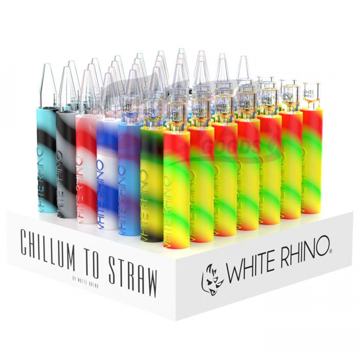White Rhino Chillum to Straw Kits 49ct